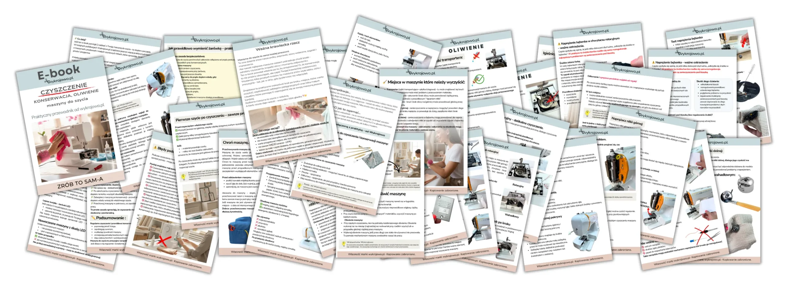 Podgląd e-booka Czyszczenie, konserwacja i oliwienie maszyny do szycia