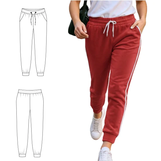 Spodnie TEJA - wykrój PDF do druku